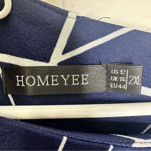 Homeyee size 12 blue dress - Picture 5 of 7